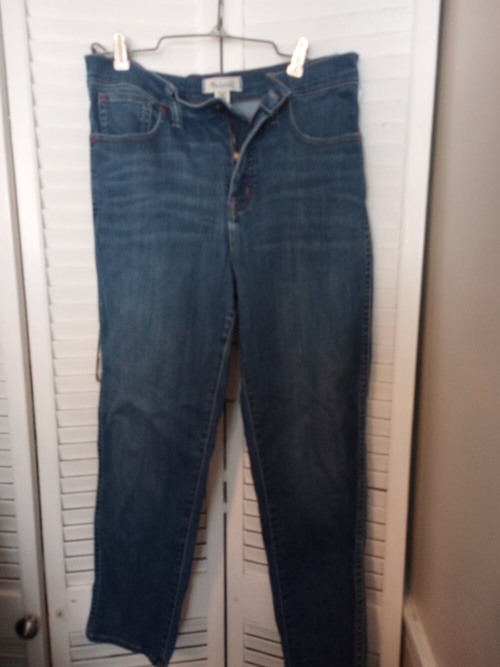 Madewell Midrise Stovepipe Jeans, size 29